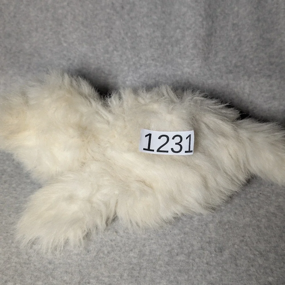 Animal Express Plush Cat Unisex OS White Excellent 1978 Vintage Long Hair Fluffy